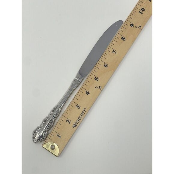 Oneida Shelley Cube USA Stainless Modern Hollow Dinner Knives 9 1/8” Set Of 6 - Picture 2 of 5